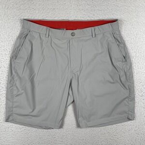 Redvanly Golf Shorts Mens XXL Gray Performance Stretch Nylon Spandex Athletic